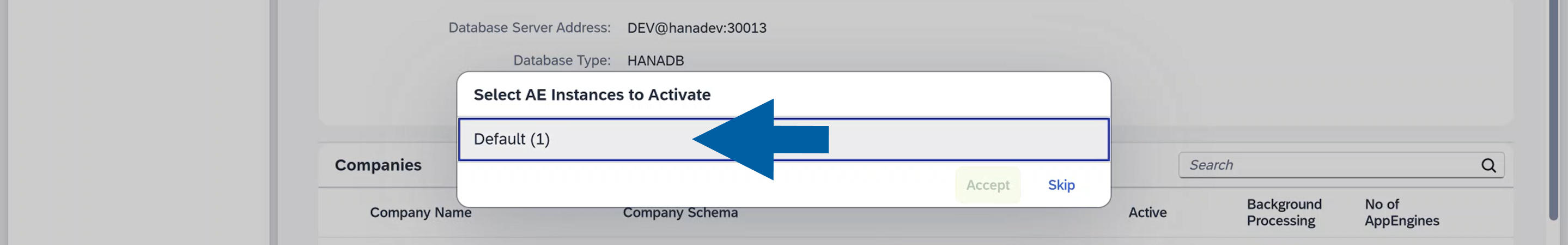 a screen showing how to assign the company