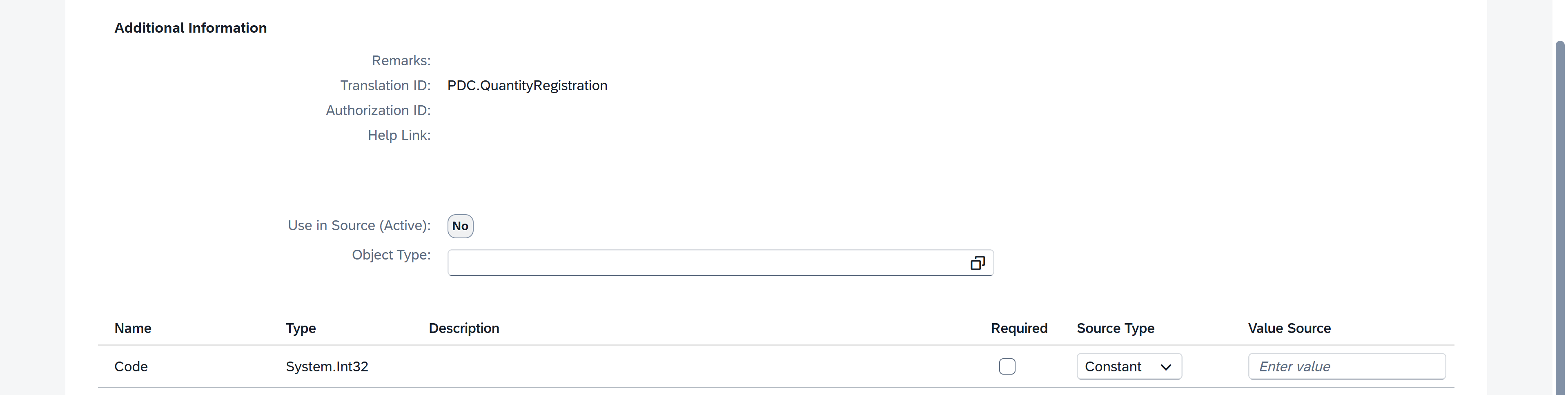 additional information section in analytics actions