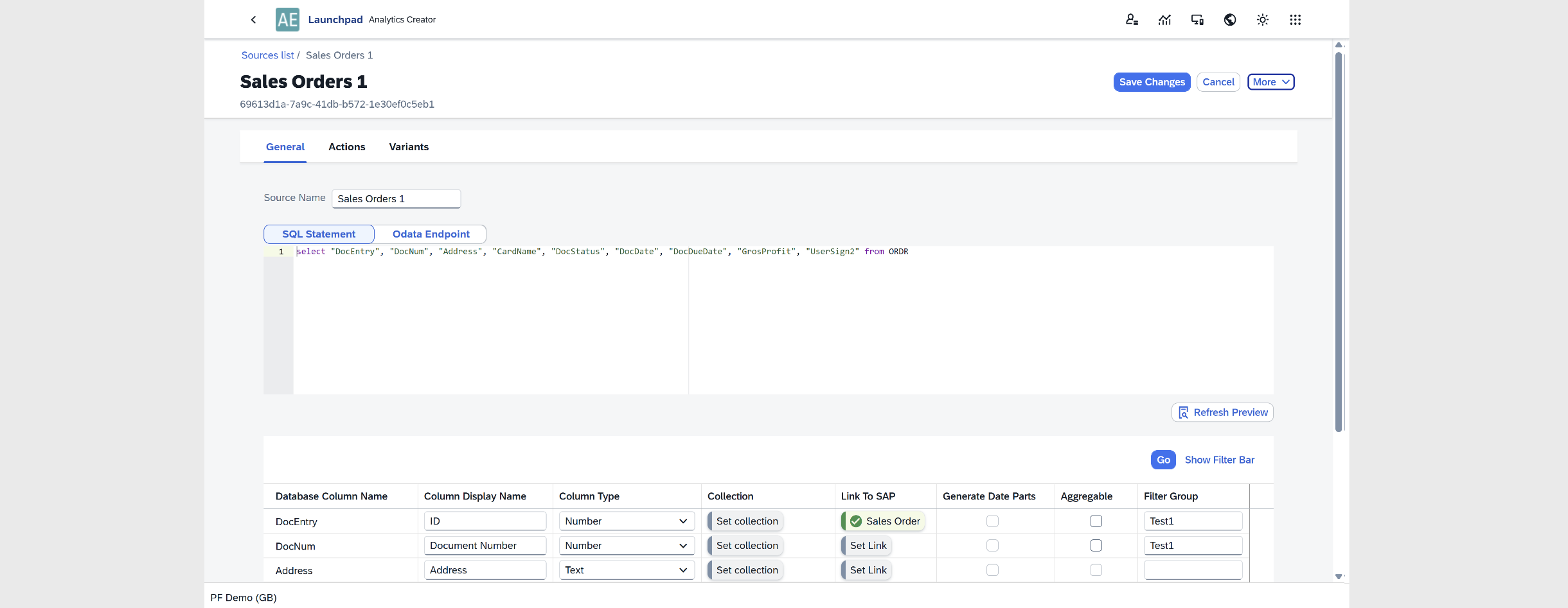 screen showing clicking on the go to source manager button