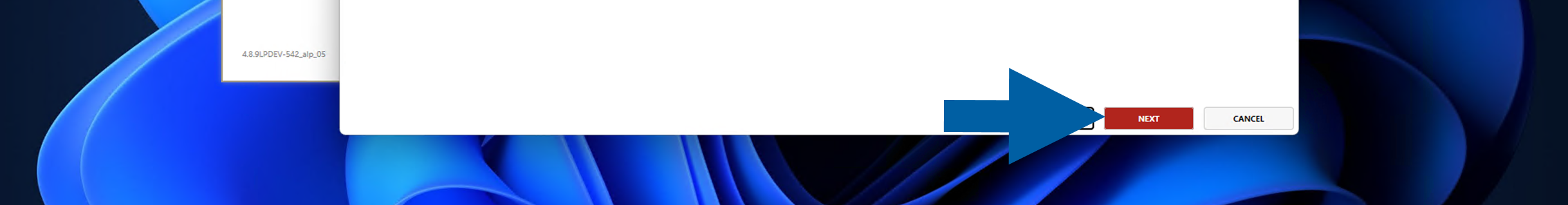 Request Cleanup Wizard preview with matching requests listed and the Next button