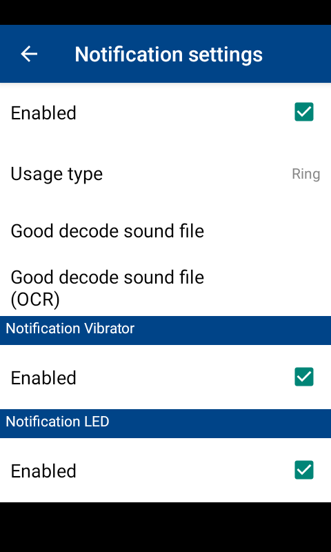 Notification Settings
