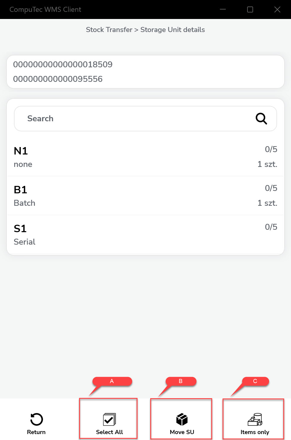 Storage Unit - Android