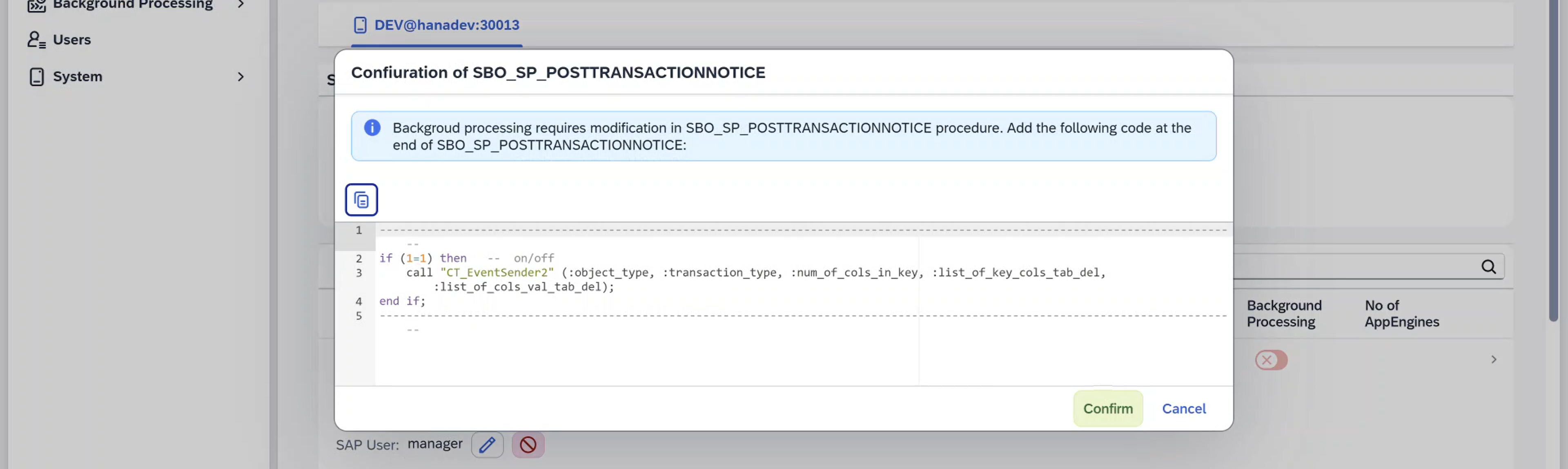 a screen showing a code snippet