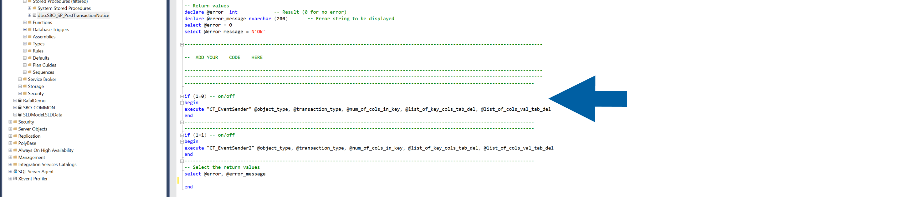 a screen showing pasting the code snippet