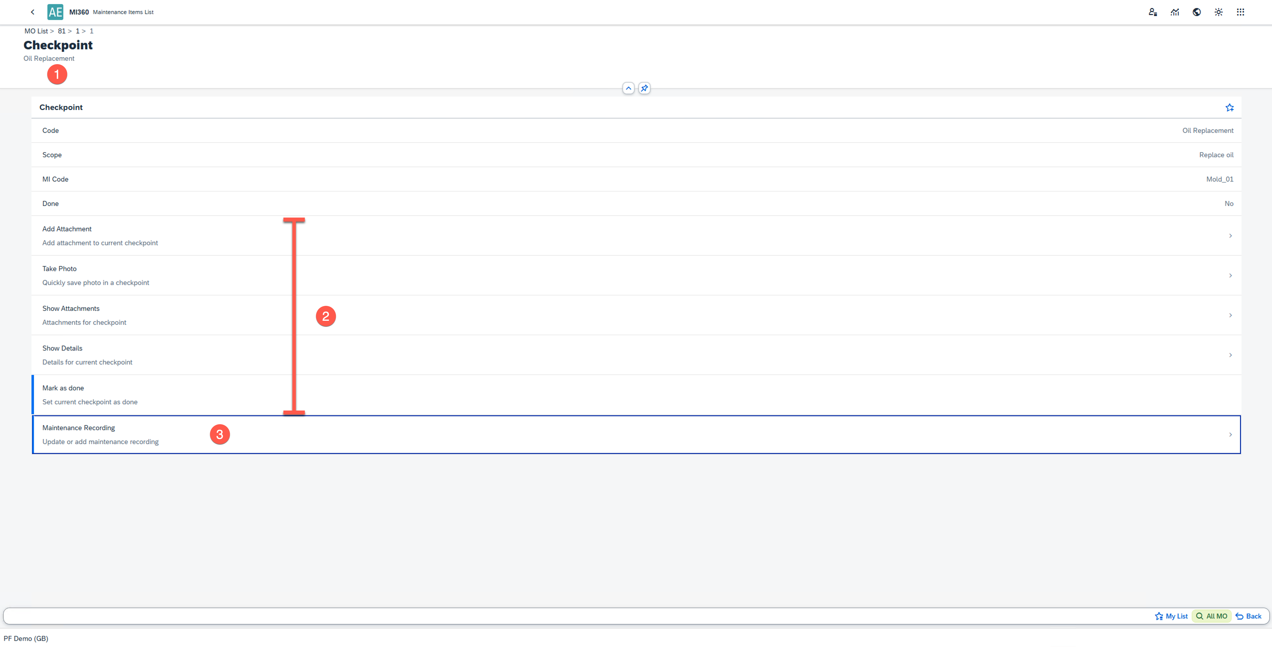 Checkpoint Registration