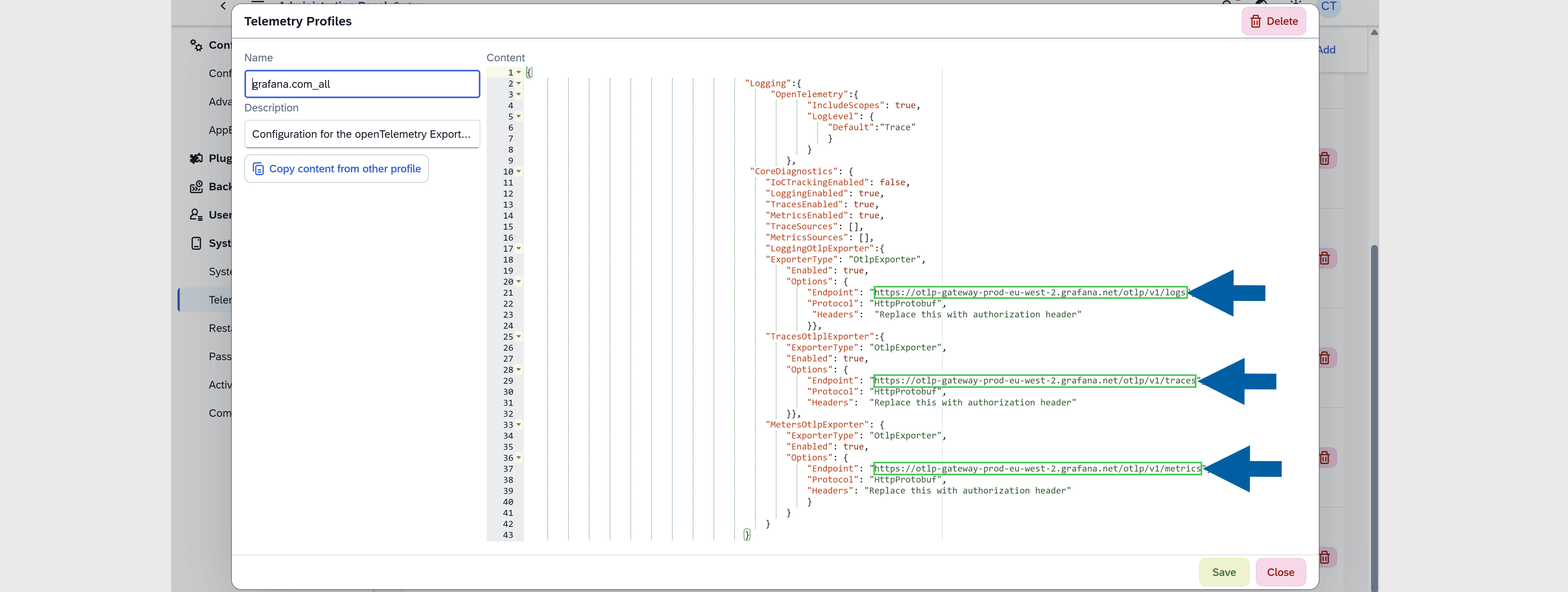 paste endpoints to appengine