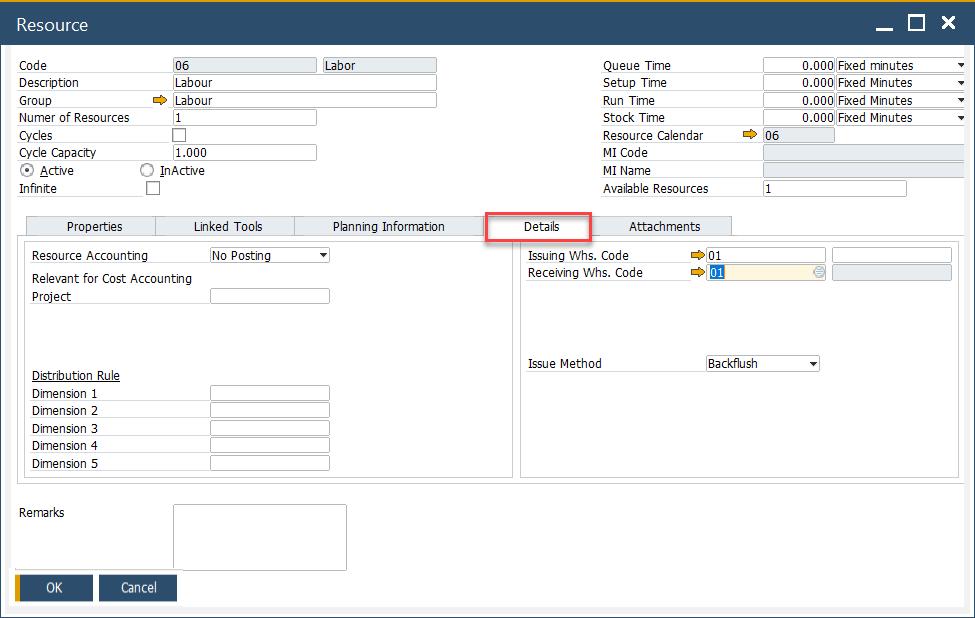 Distribution and Cost Dimensions