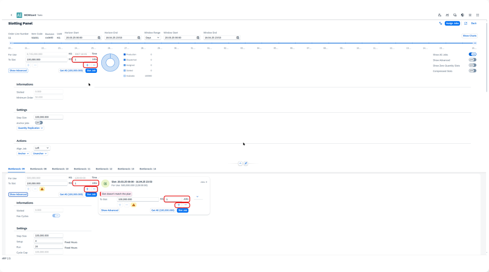 Scheduling Panel Feature